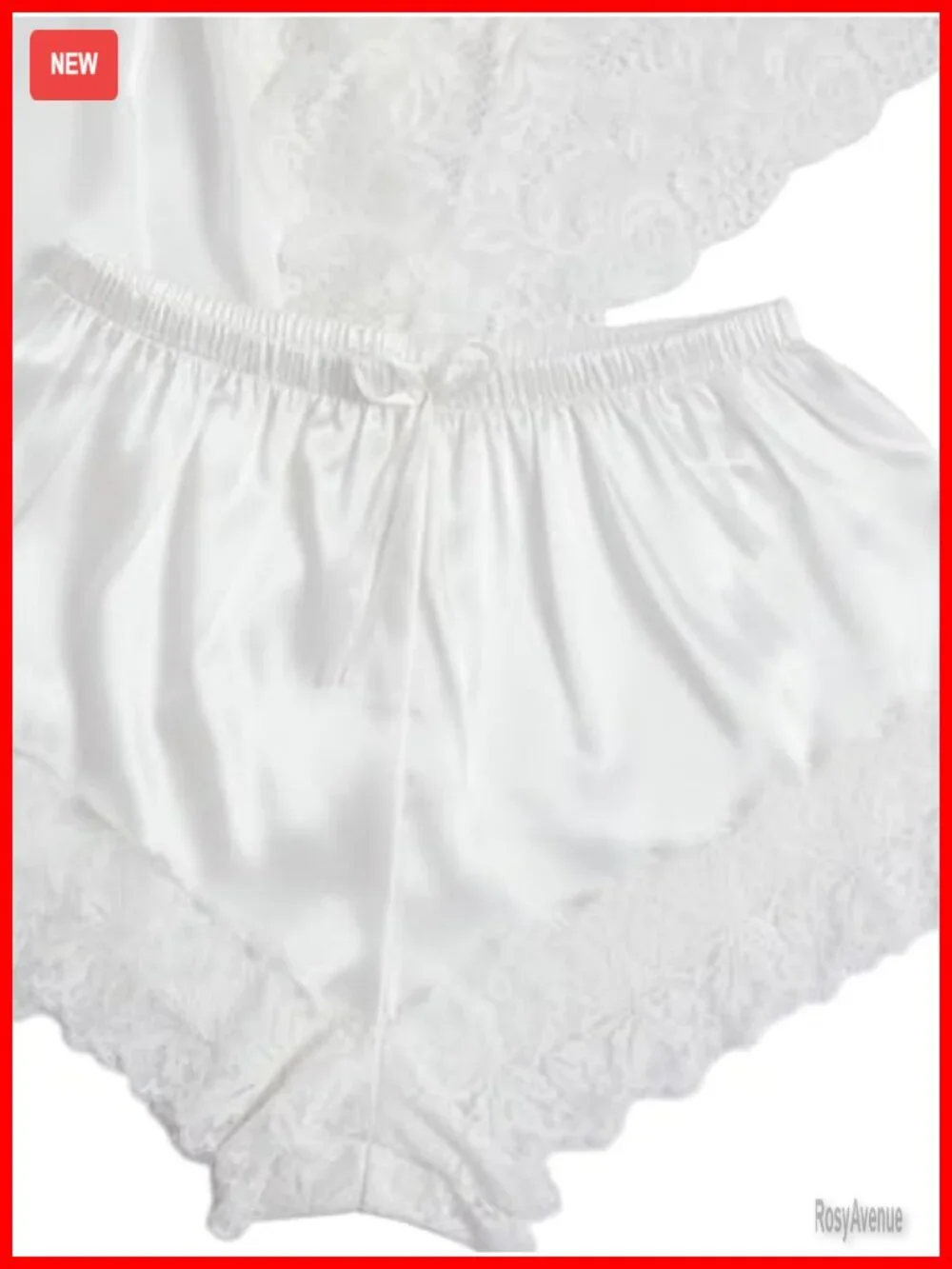 4-Piece Silk Satin Pajama Set with Robe Lace Cami